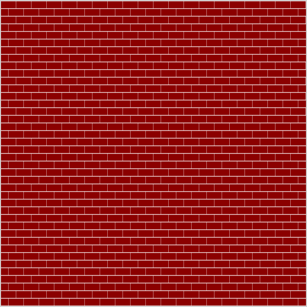 A common brick laying pattern.