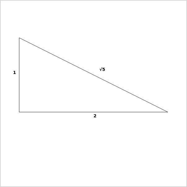 A triangle that is composed of 5 smaller triangles with the same angles.