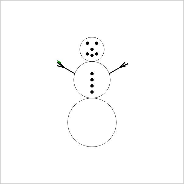 A simple snowman.