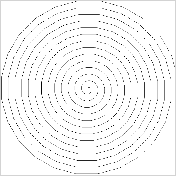 A spirral.